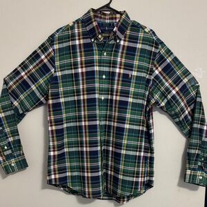 Polo Ralph Lauren Green and Blue Plaid Shirt